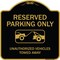 Signmission Designer Series-Resident Parking Unauthorized Vehicles Towed Away With Gr, 18" x 18", BG-1818-9897 A-DES-BG-1818-9897 - alternate 1